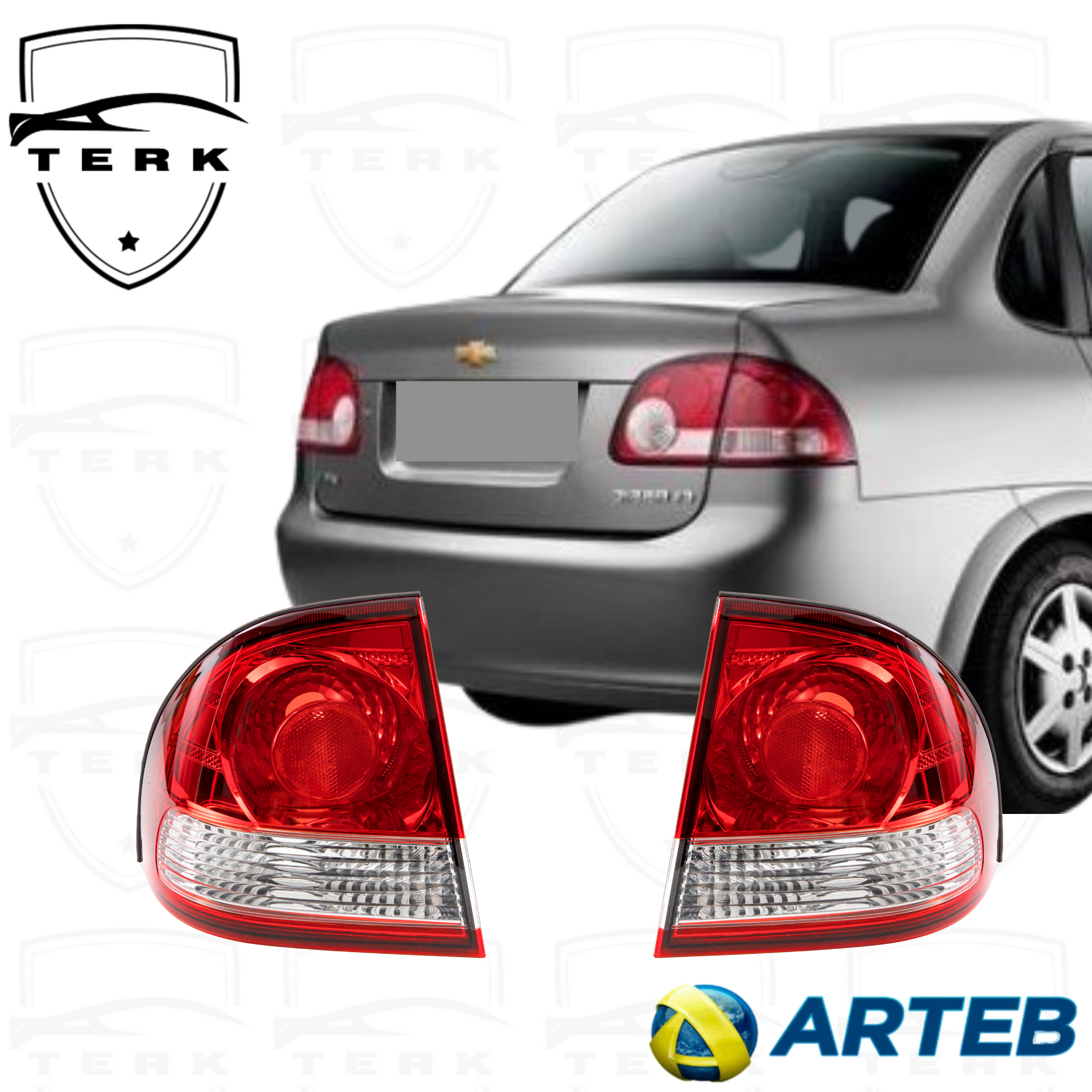 Lanterna traseira Corsa Classic 2011 a 2015 Arteb